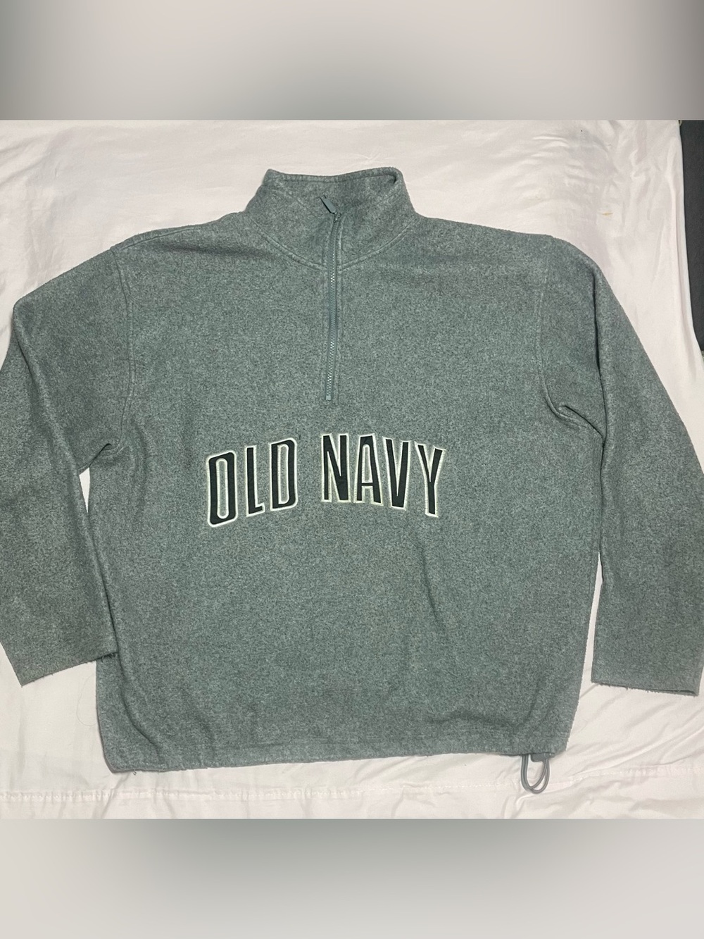 Vintage Old Navy Gray Quarter-Zip Sweater